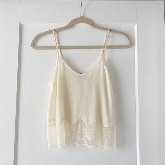 Wilfred Ivory Lace Tank Top - Picture 1 of 5